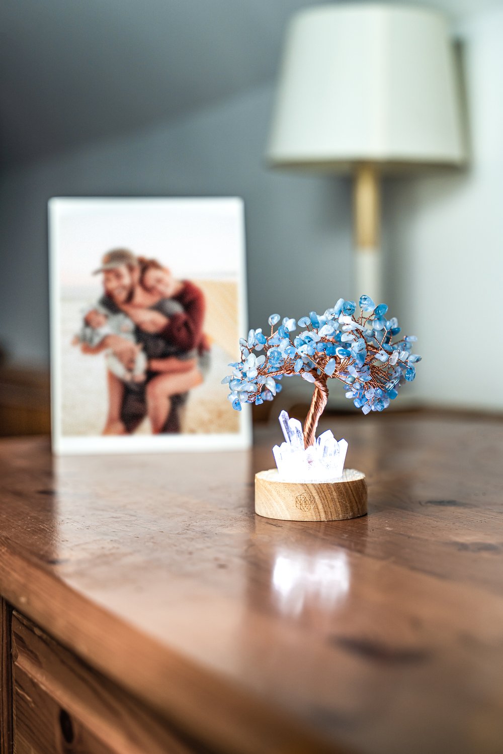 guardian angel aquamarine lamp