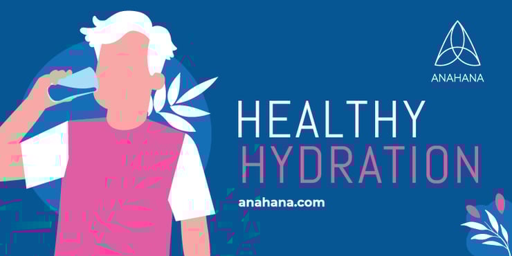 man drinking a glass of water to maintain healthy hydration