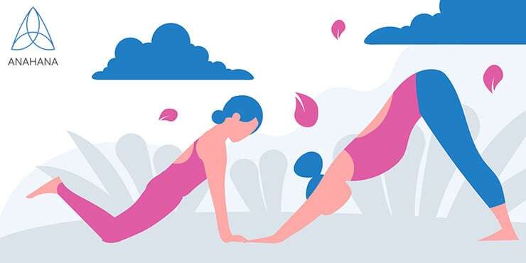 two women doing yoga for beginners