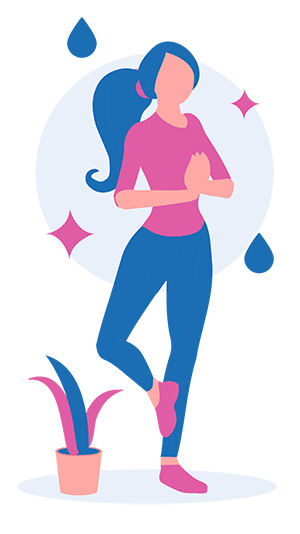 girl standing on one foot doing yoga nidra for sleep