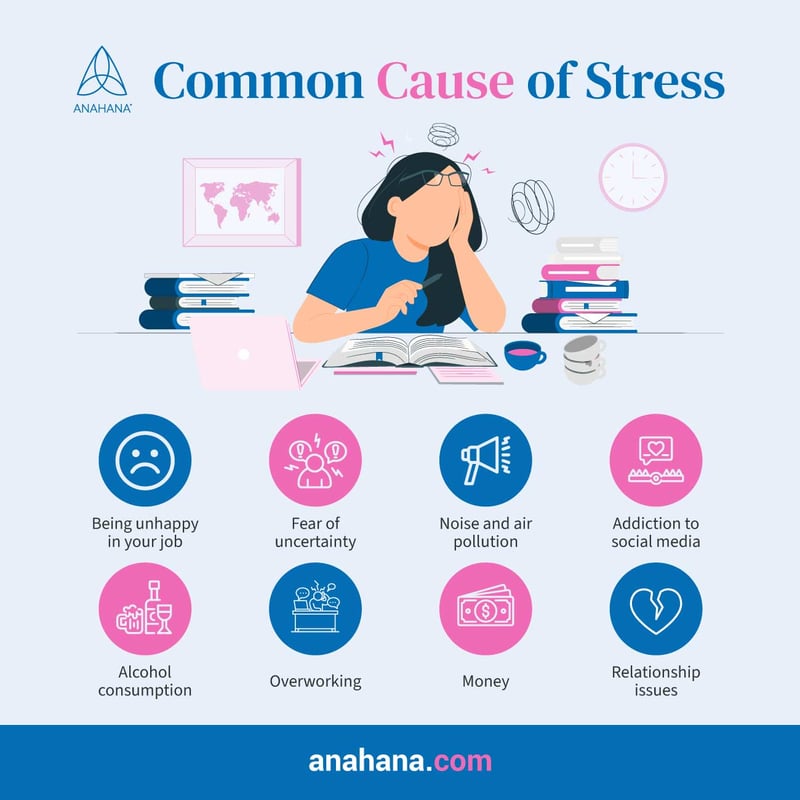 causas comuns de estresse