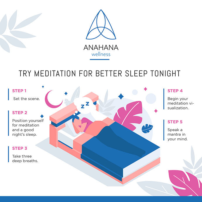try meditation tonight for better sleep man sleeping on bed