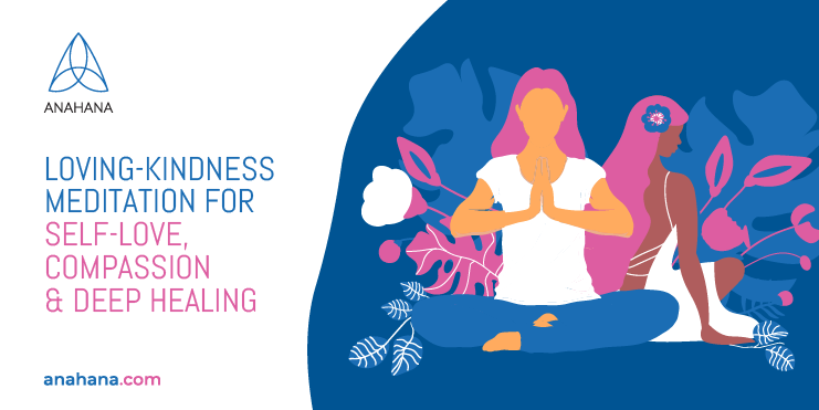 two women performing loving kindness meditation