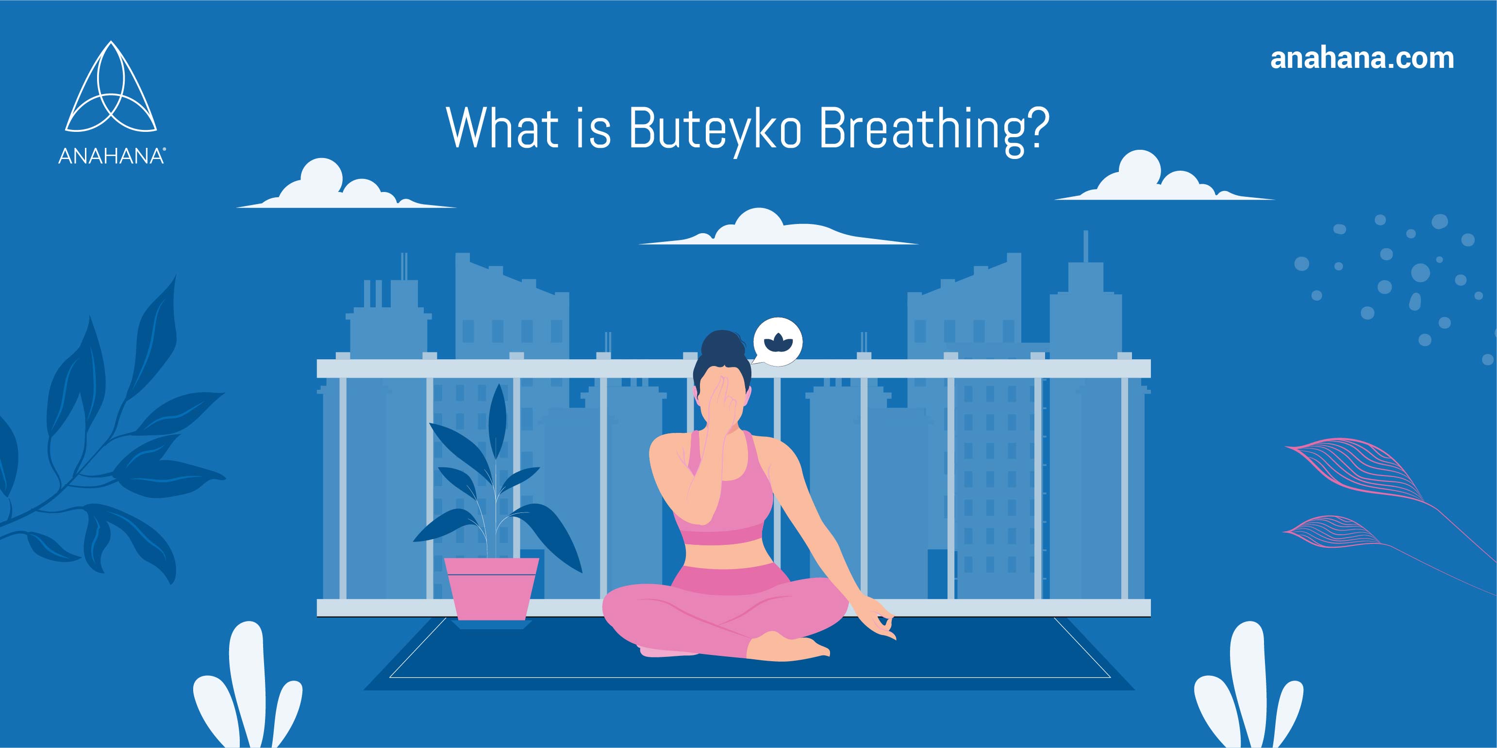 illustratio of a man performing buteyko breathing 