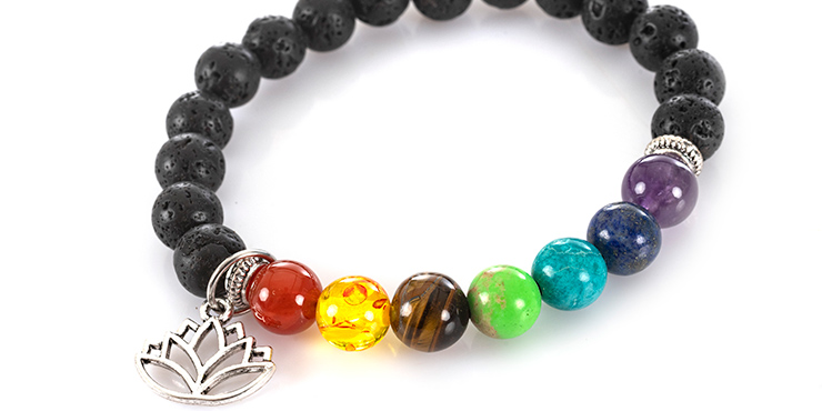 Chakra Bracelet Benefits and Meaning  Lava bead bracelet Beaded bracelets  Chakra bracelet