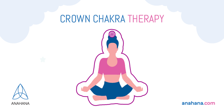 terapia de color del chakra de la corona