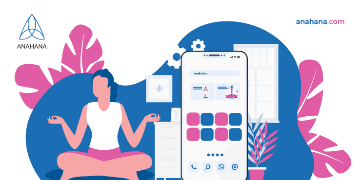 layout delle app di meditazione