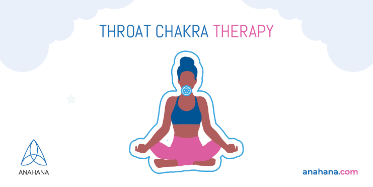 terapia da cor do chakra da garganta