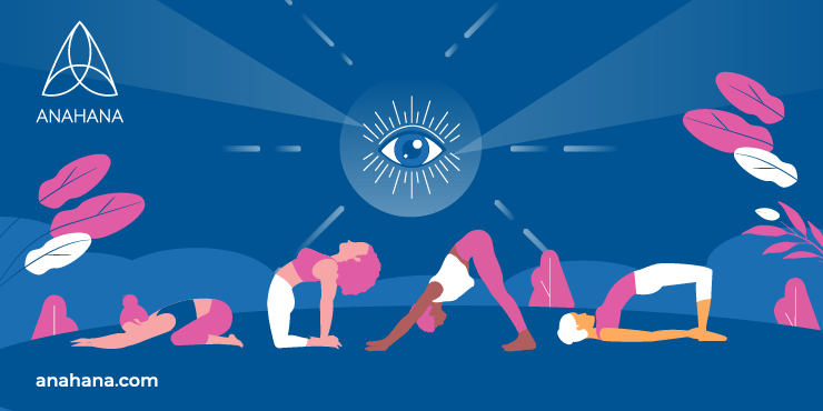 poses de yoga para o chakra do terceiro olho