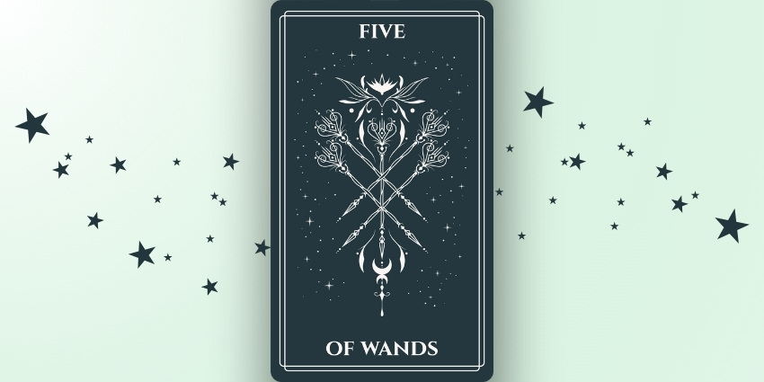 Fem av Staver Tarotkort Betydning: Hev Deg Over