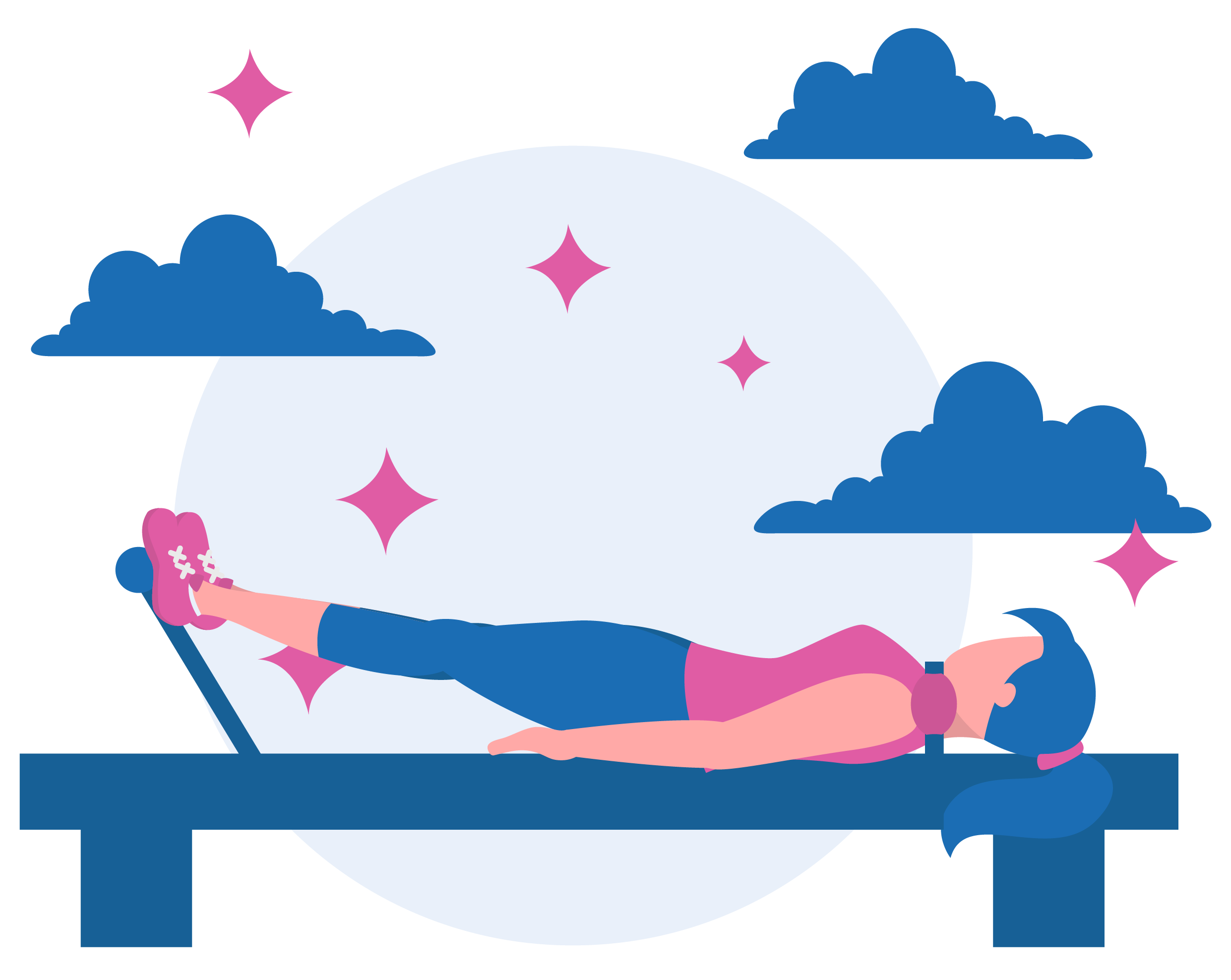 pilates felszerelés, hogyan kell használni a pilates reformer által mutatott egy lány