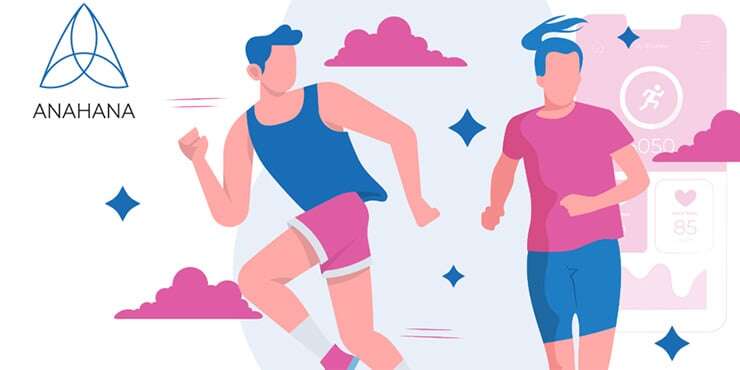 two men running after having done yoga for runners