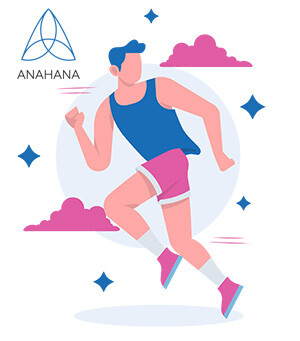 man running after doing yoga